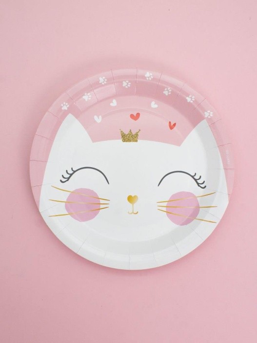 Набор бумажных тарелок 6 шт. &quot;Princess сat&quot; (230 мм) 