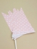 Гирлянда флажки из 12 шт. "Cute peas", pink (3 м)