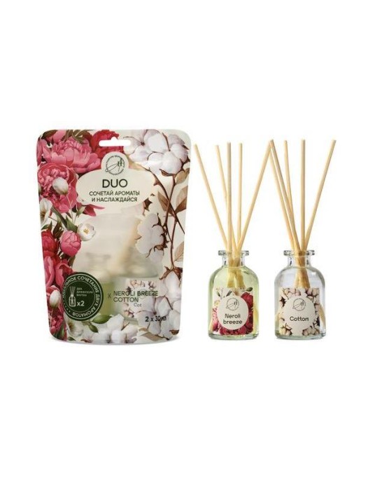 Набор аромадиффузоров 2 шт. &quot;Neroli Breeze + Cotton&quot;, 30мл+30мл 