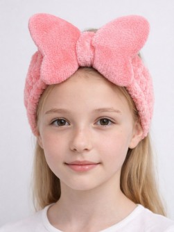 Повязка на голову GIRLY "Бабочка", розовая