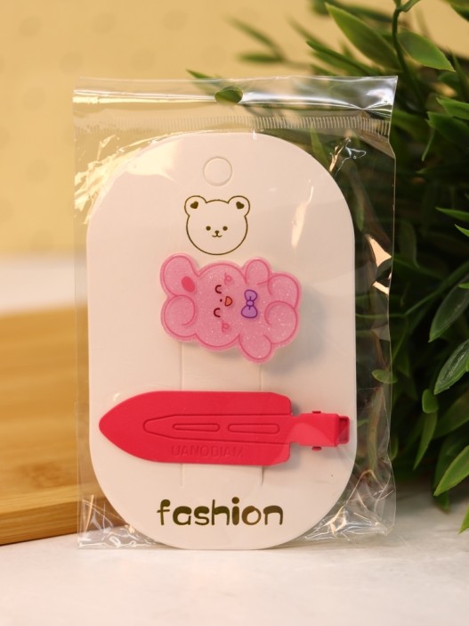 Набор аксессуаров для волос &quot;Bunny&quot;, pink, 2 шт. в наборе 