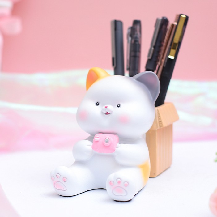 Подставка для канцелярских принадлежностей «Good luck cat», white 