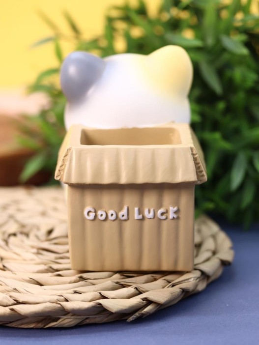 Подставка для канцелярских принадлежностей «Good luck cat», white 