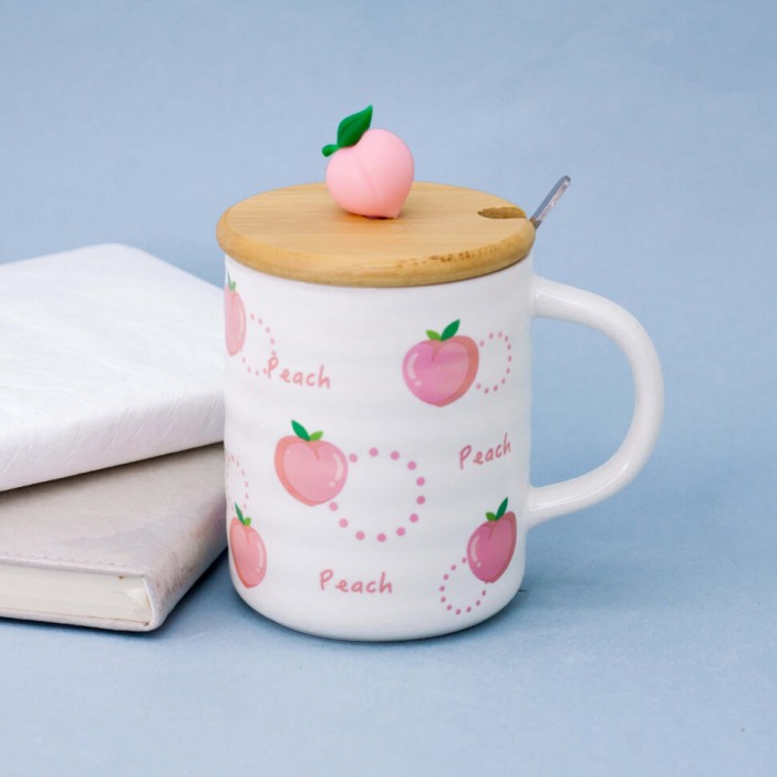 Кружка "Peach many", white (400ml) 