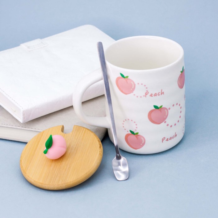 Кружка "Peach many", white (400ml) 