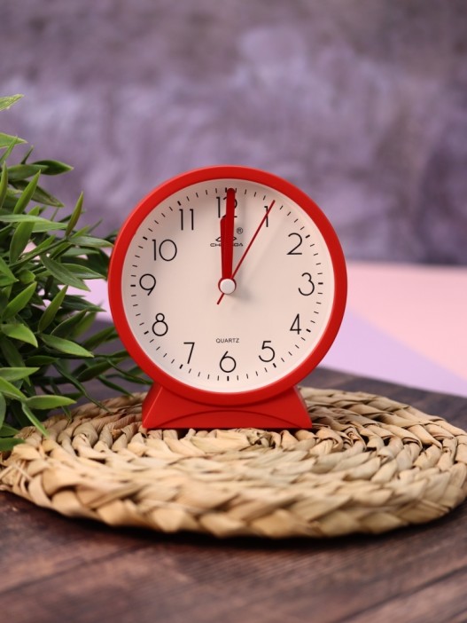 Часы-будильник «Morning mood», red (11,2х10,5 см) 