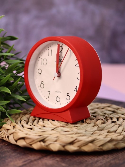 Часы-будильник «Morning mood», red (11,2х10,5 см) 