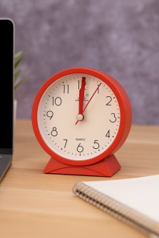 Часы-будильник «Morning mood», red (11,2х10,5 см)