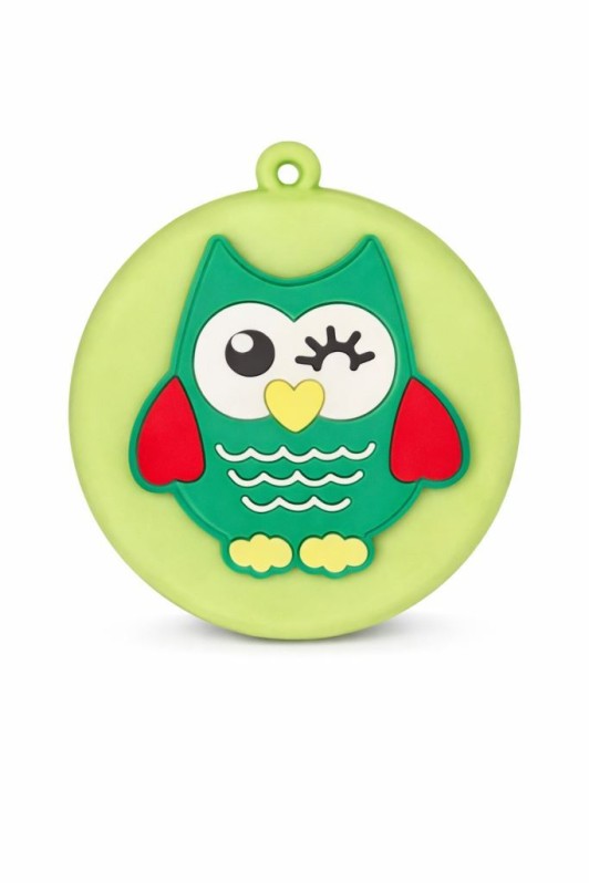 Брелок-кошелек силиконовый "Owl", green (7.5см) 