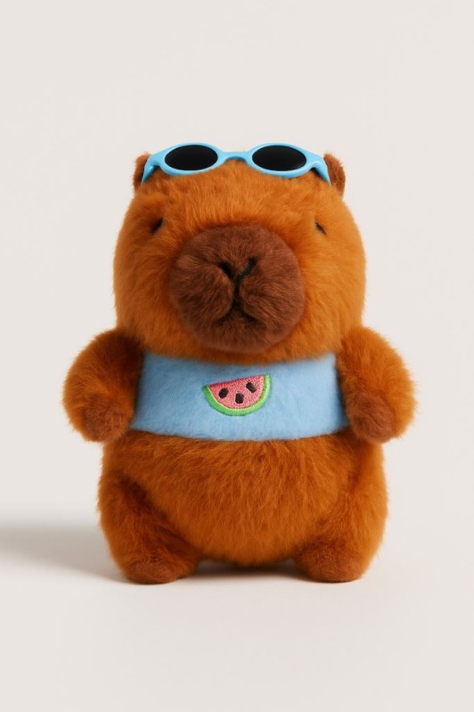 Плюшевый брелок "Sunny Capy", blue, 13*9 см 