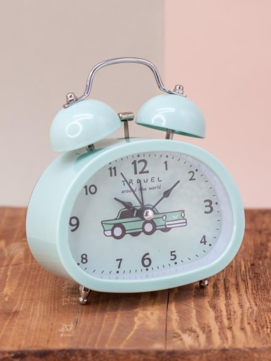 Часы-будильник "Transport", green 