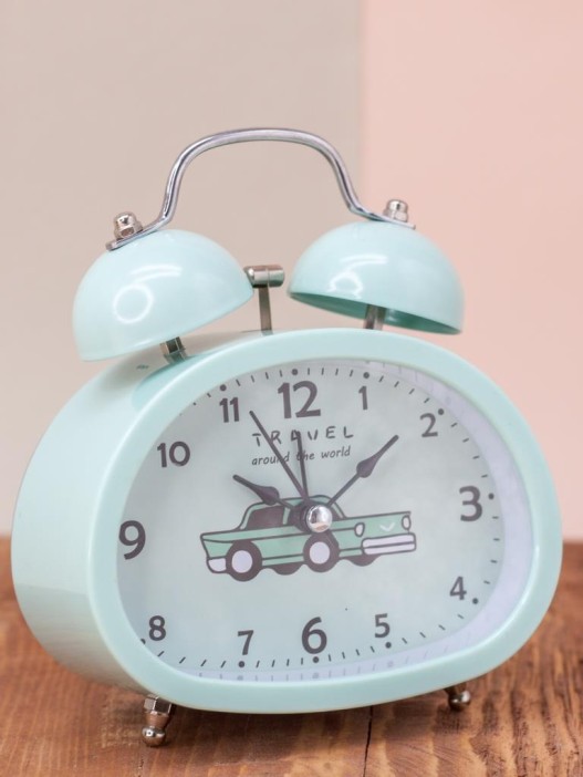 Часы-будильник "Transport", green 