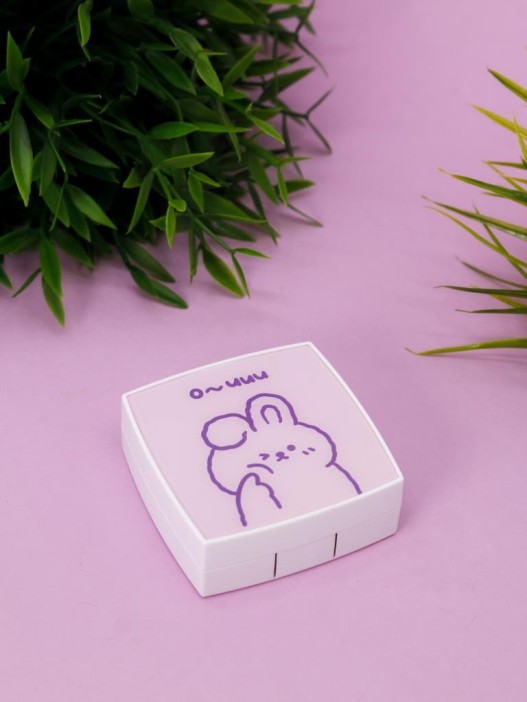 Контейнер для линз «Cute bunny», pink 