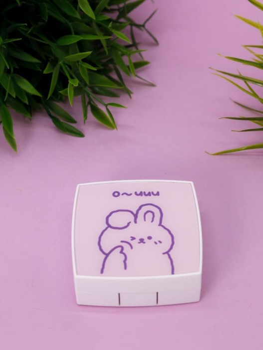 Контейнер для линз «Cute bunny», pink 