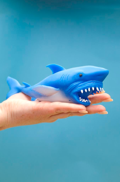 Мялка - антистресс «Stretch shark», шоу-бокс 12 шт. 