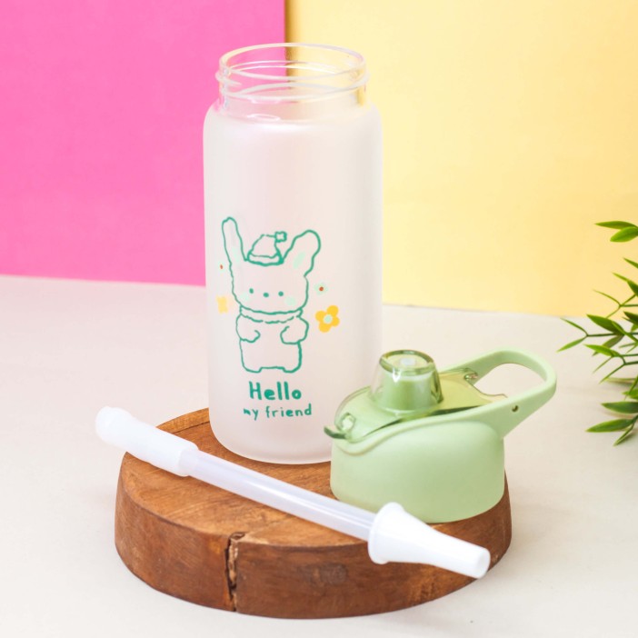 Бутылка "Hello my friend", dog green (460 ml) 