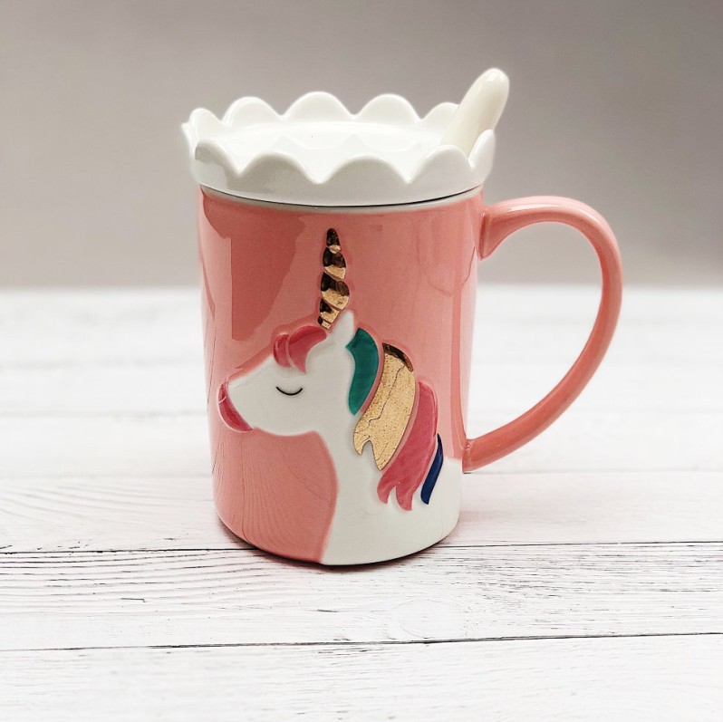 Кружка &quot;Unicorn&quot;, pink (400ml) 