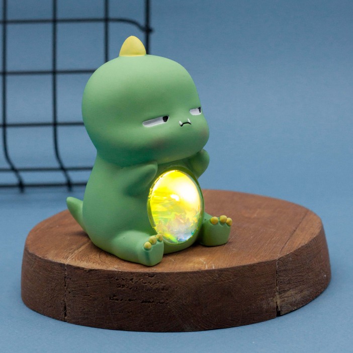 Ночник &quot;Dino&quot;, green (9 см), пластик 