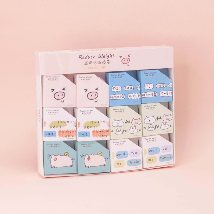 Клейкая лента "Reduce weight", mix, шоу-бокс 24 шт. 