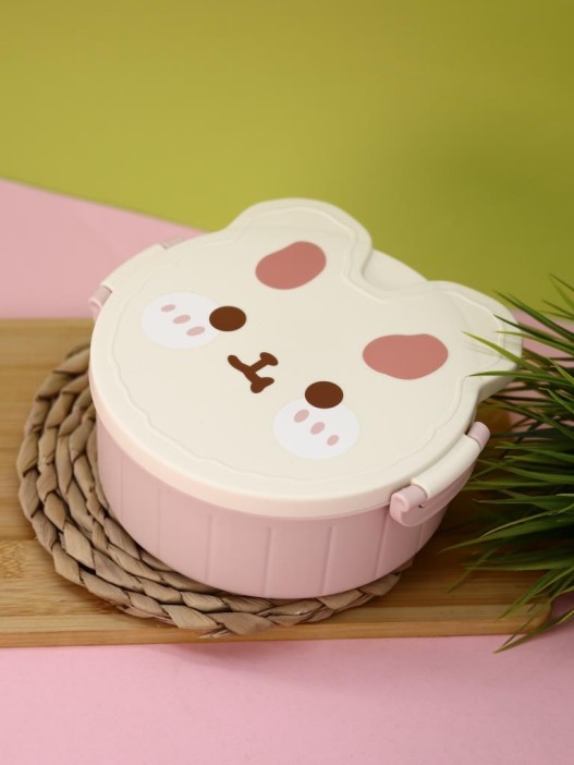 Ланчбокс &quot;Round rabbit&quot;, pink 