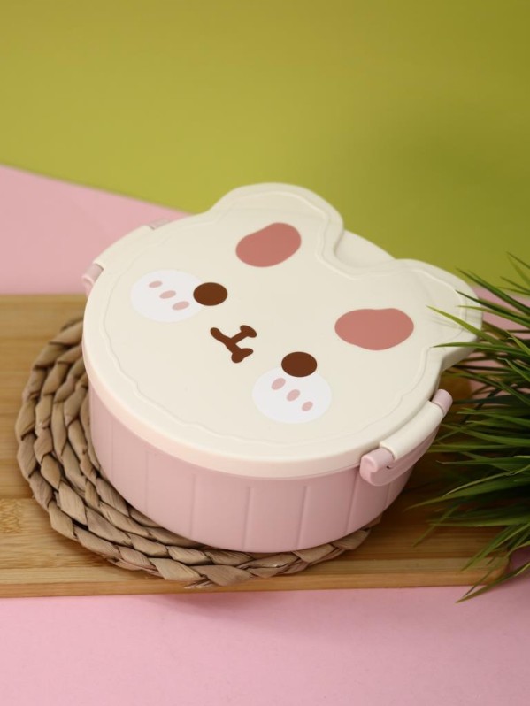 Ланчбокс "Round rabbit", pink