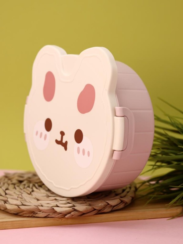 Ланчбокс "Round rabbit", pink