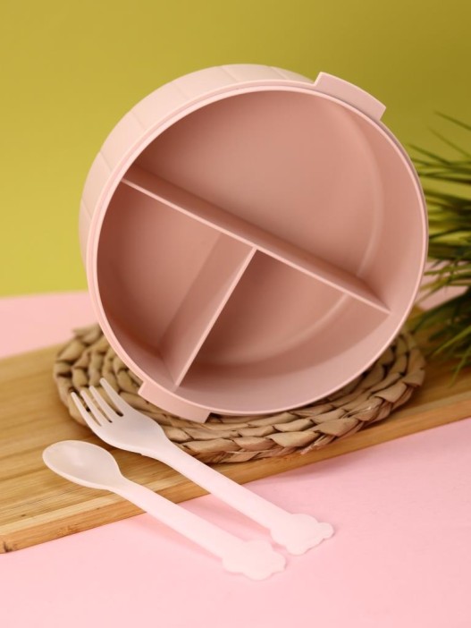 Ланчбокс &quot;Round rabbit&quot;, pink 