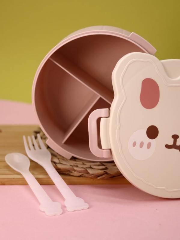 Ланчбокс "Round rabbit", pink