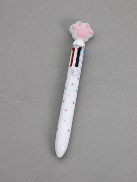 Разноцветная ручка 6 в 1 &quot;Розовая лапка&quot; 