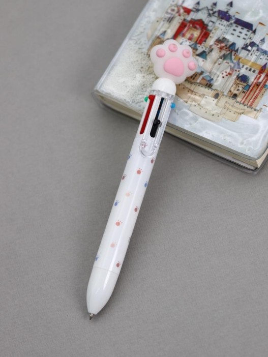 Разноцветная ручка 6 в 1 &quot;Розовая лапка&quot; 