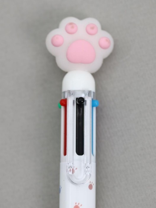 Разноцветная ручка 6 в 1 &quot;Розовая лапка&quot; 