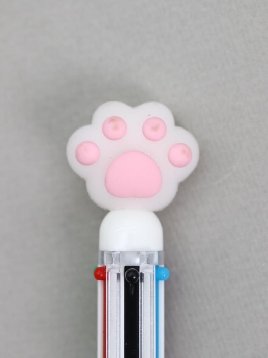 Разноцветная ручка 6 в 1 &quot;Розовая лапка&quot; 