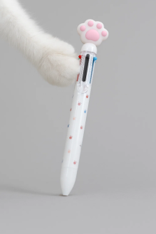 Разноцветная ручка 6 в 1 "Розовая лапка"