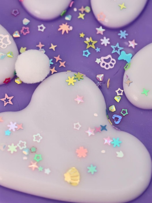 Мялка - антистресс «Игривая Таба ЛАПКА», фиолетовая, 13 х 14 см 