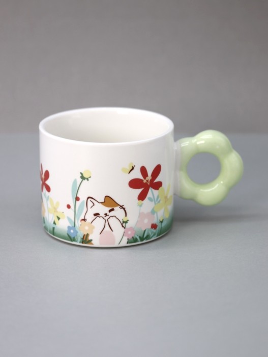 Кружка «Flower meadows», green 