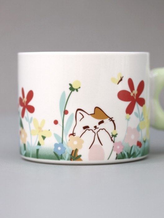 Кружка «Flower meadows», green 