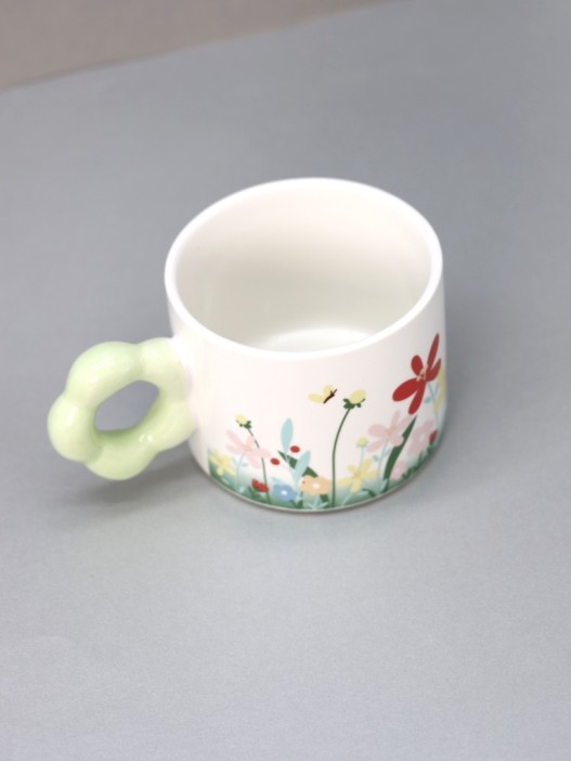Кружка «Flower meadows», green 