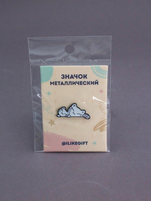 Значок металлический iLikeGift "Family purring" 
