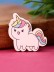 Значок ECO из дерева Lovely unicorn 