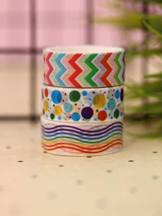 Набор декоративного скотча 3 шт. ПО-ПЛАНУ. &quot;Festival&quot; (2м*1,5см) 