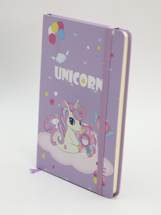 Блокнот (А5) &quot;Unicorn on the cloud&quot;, purple (14.5*21) 