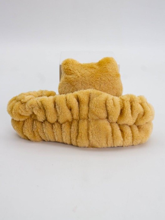 Повязка на голову GIRLY "Кот Фари", коричневая 