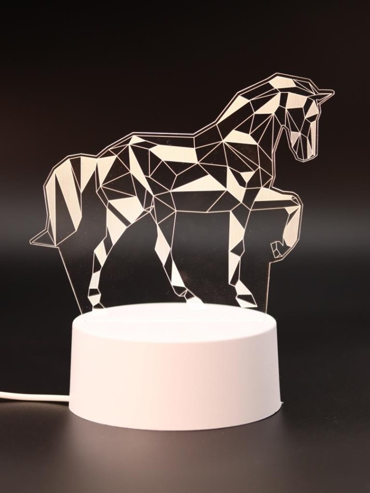 Ночник iLikeGift "Лошадь" светодиодный, USB (9х18 см)