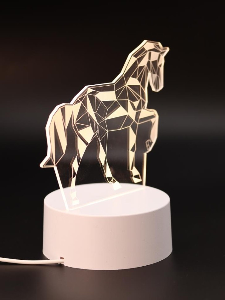 Ночник iLikeGift "Лошадь" светодиодный, USB (9х18 см)