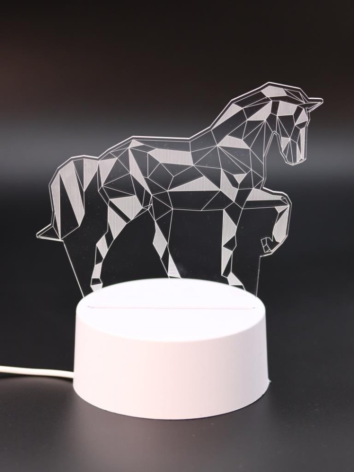 Ночник iLikeGift "Лошадь" светодиодный, USB (9х18 см)