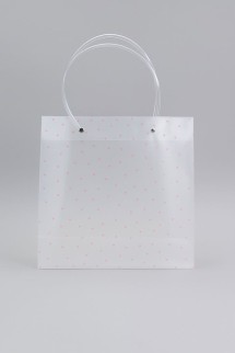 Пакет подарочный «Transparent love», many hearts (22*21.5*10)