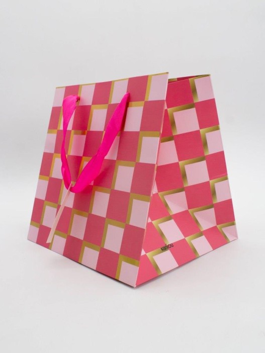 Пакет подарочный «Congratulations&quot;, pink (23*23*20) 