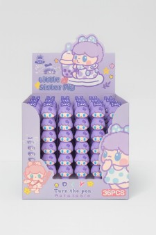 Ручка гелевая "Little sister pig", purple, шоу-бокс 36 шт.
