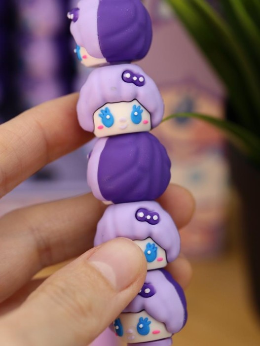 Ручка гелевая &quot;Little sister pig&quot;, purple, шоу-бокс 36 шт. 