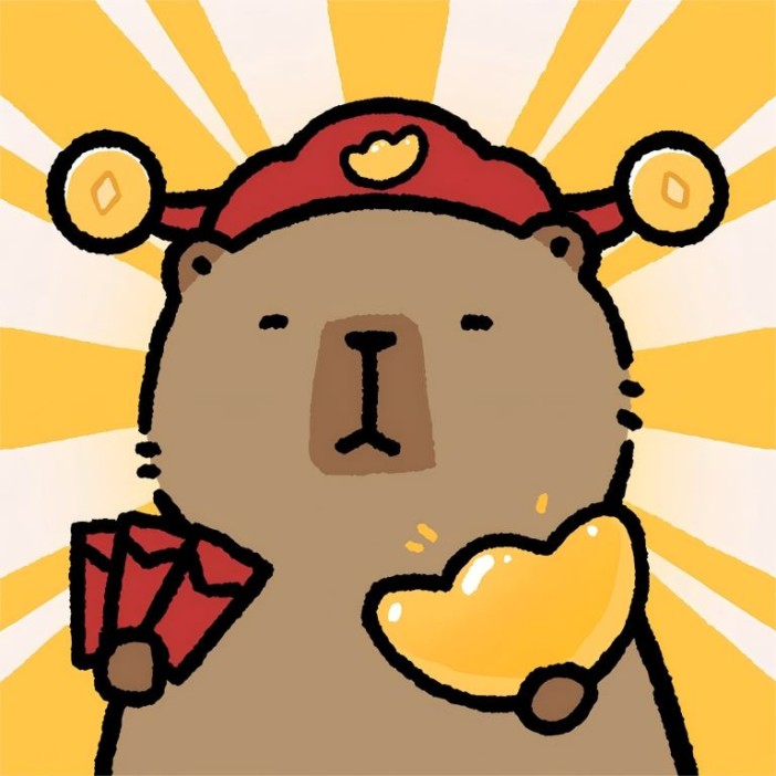 Картина по номерам на подрамнике Draw Me! «Sly Capybara», (20*20 см) 